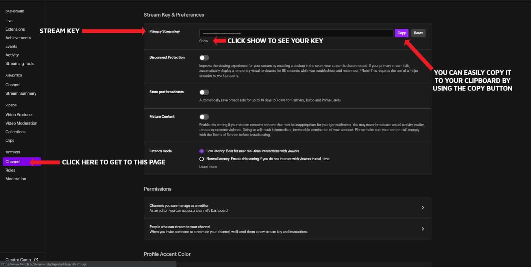 A Quick Way Of How To Find Your Twitch Stream Key Streamerstartup A Quick Way Of How To Find Your Twitch Stream Key Streamerstartup