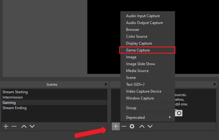 OBS Studio - Adding Sources