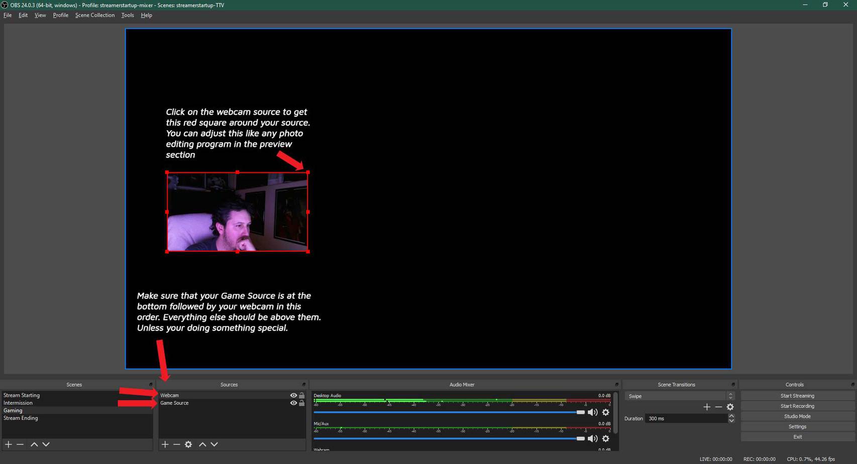 OBS Video Capture Source