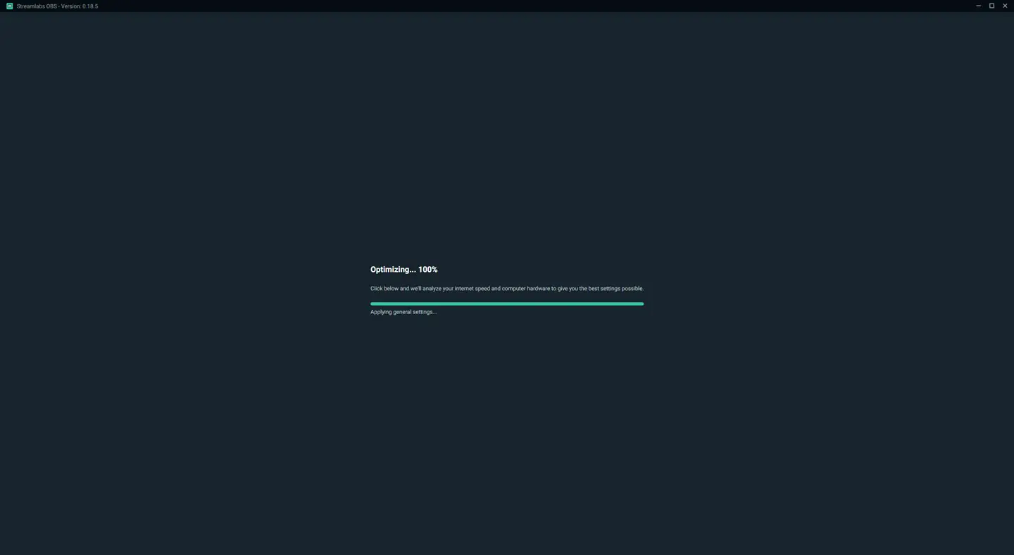 Streamlabs OBS Auto Optimizer 100%