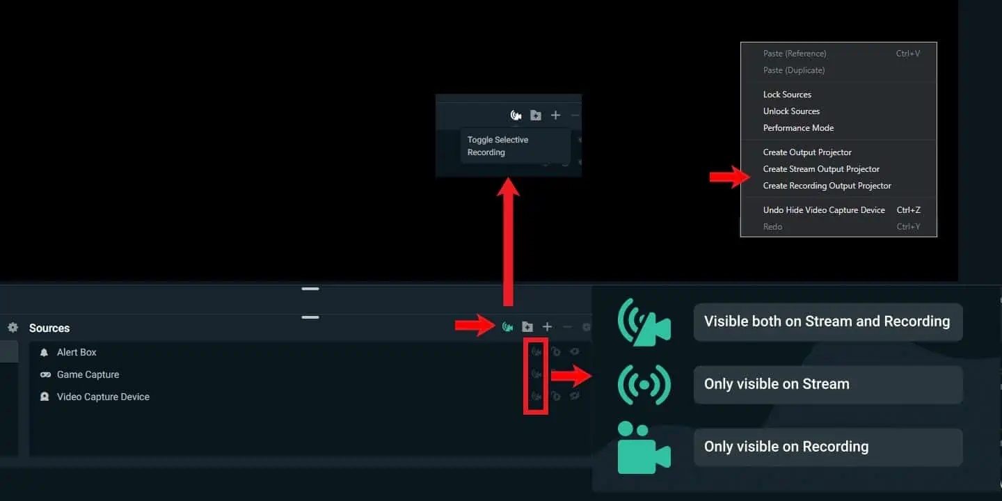 Streamlabs OBS Selective Recording