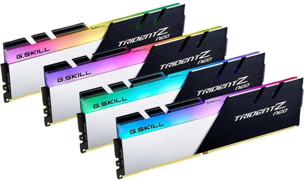 128 GB of G.Skill TridentZ (4×32 GB)