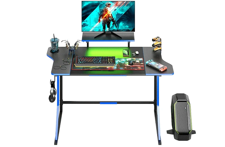 Bestier 55 inch Gaming Desk with RGB LED Lights