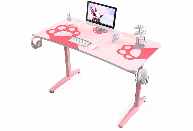 DESIGNA Pink Gaming Desk