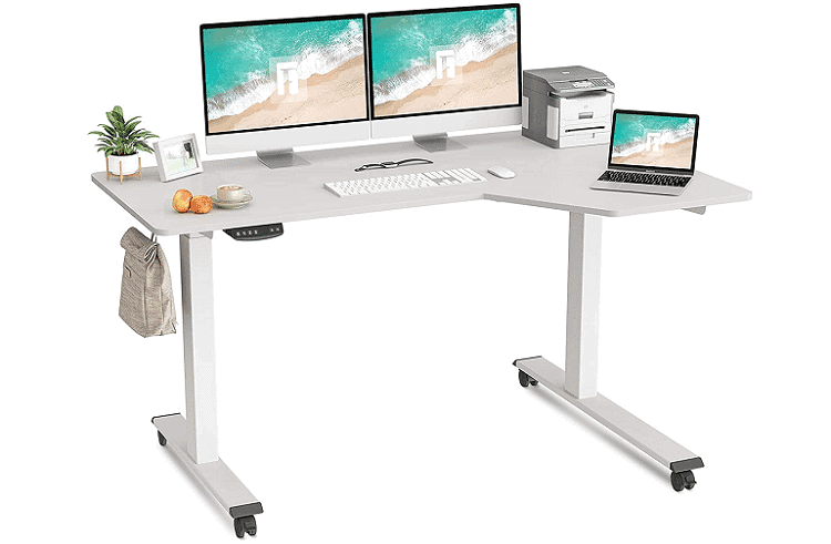 FEZIBO L-Shaped Electric Standing Desk