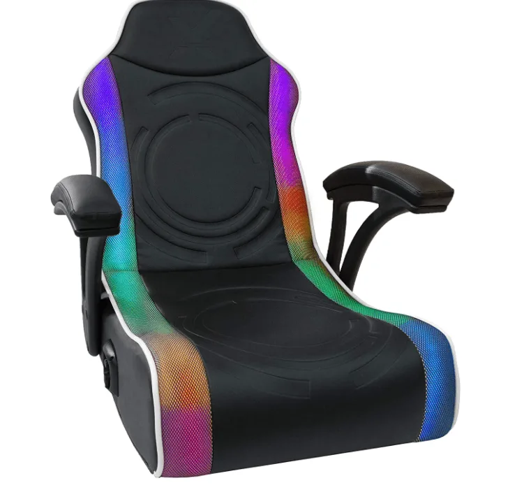 X Rocker Emerald RGB 2.0 Wired X2 Floor Rocker Gaming Chair