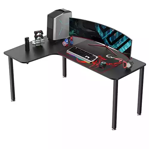 Eureka Ergonomic 60 Inch Black Corner L Shaped Computer Desk | Amazon