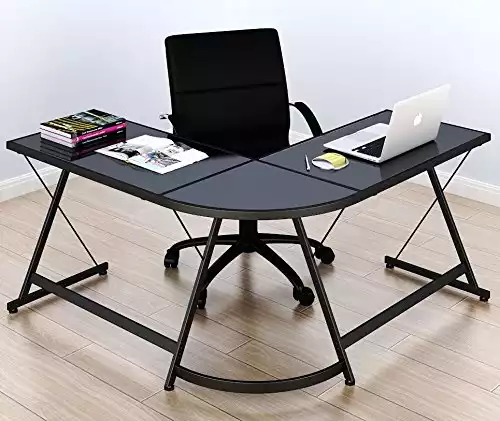 SHW Gaming Desk Computer L-Shape Corner Studio Table | Amazon