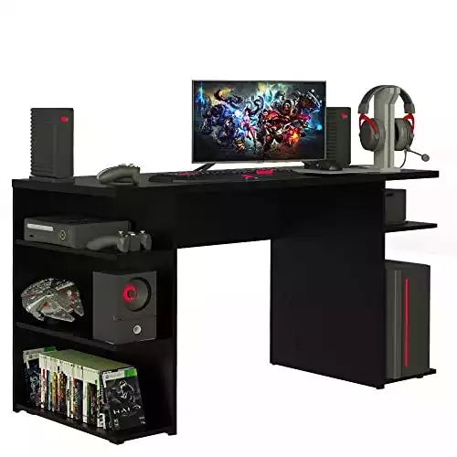 Madesa Computer Desk with Shelves | Amazon