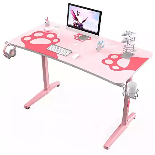 Designa Pink Gaming Desk | Amazon